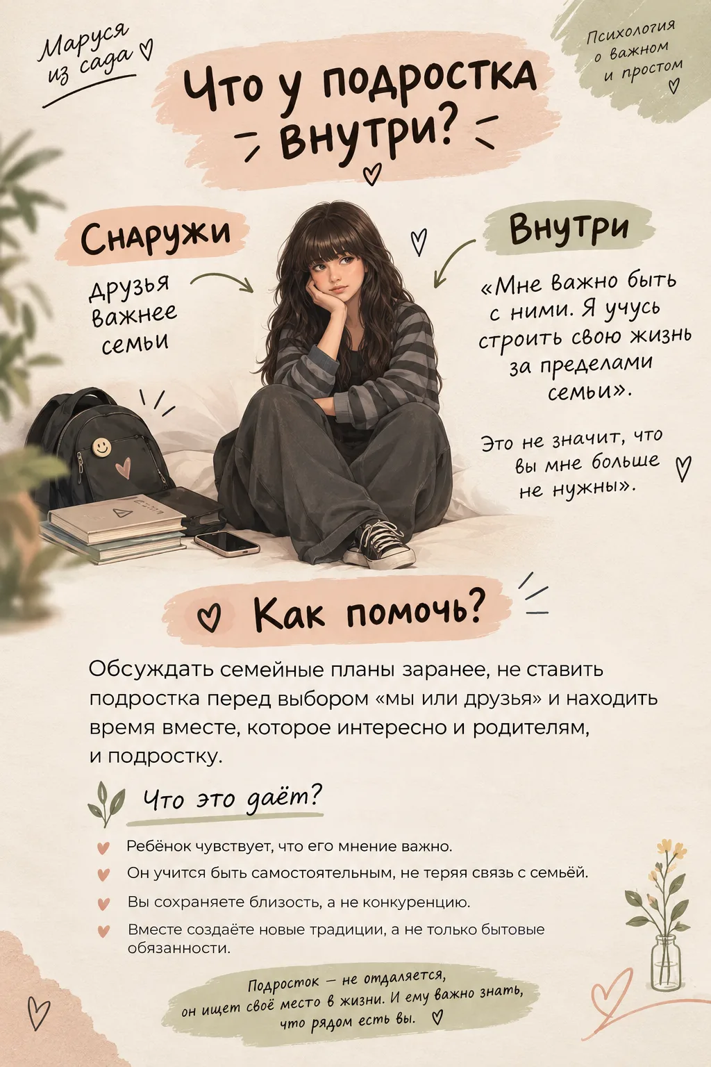 Подросток отдаляется или взрослеет? 🌿
