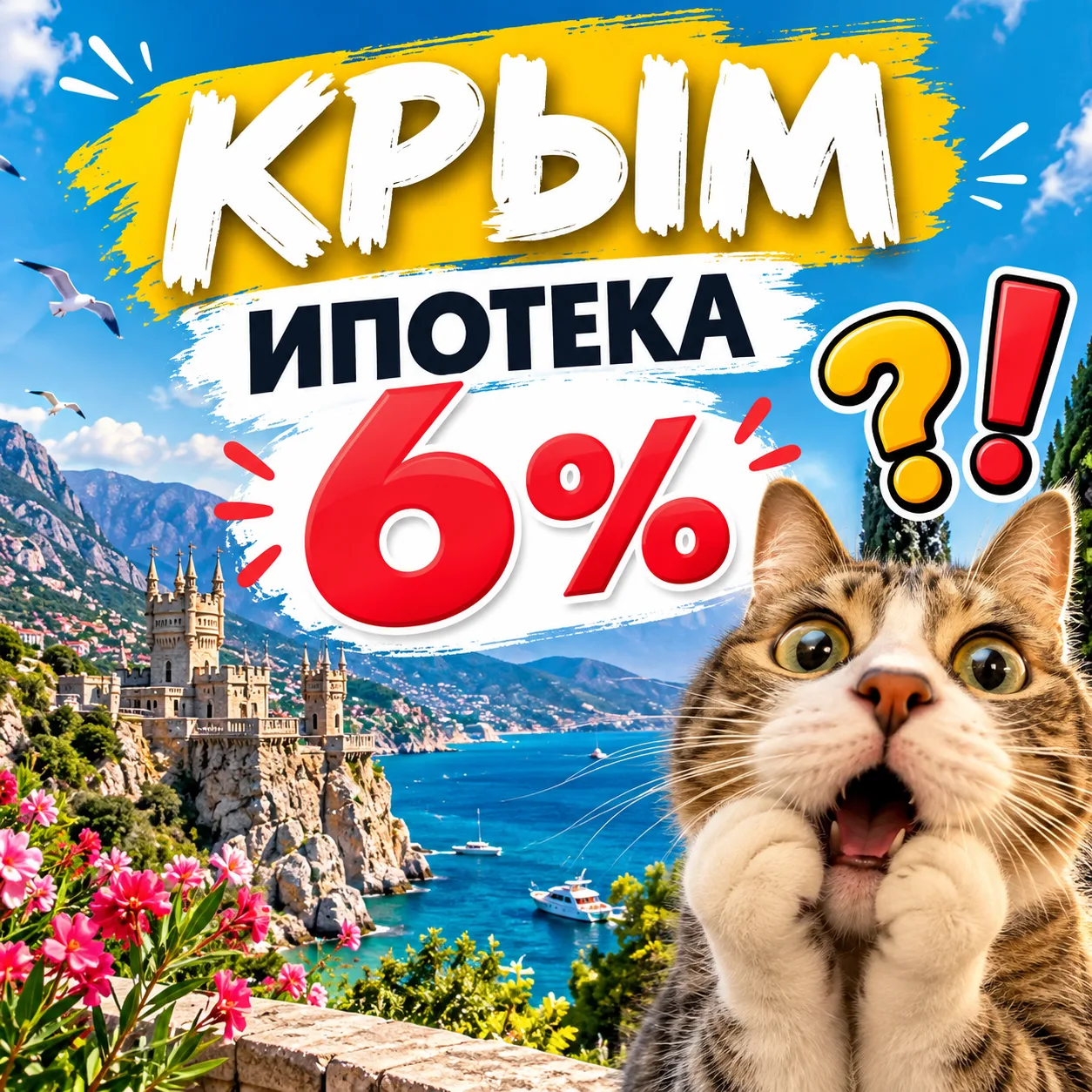 ‼️В Крыму могут запустить льготную ипотеку под 6% - следим за рынком!