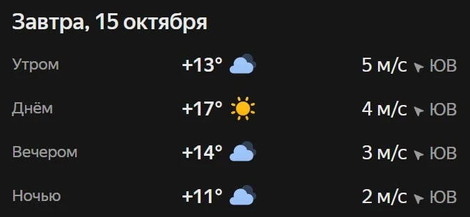 Прогноз погоды☀️
