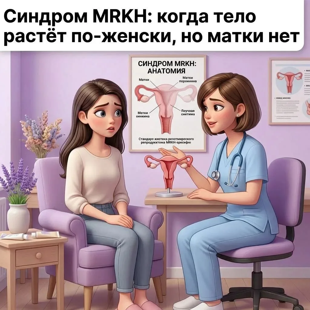 🧩 Синдром MRKH: когда тело растёт по‑женски, но матки нет