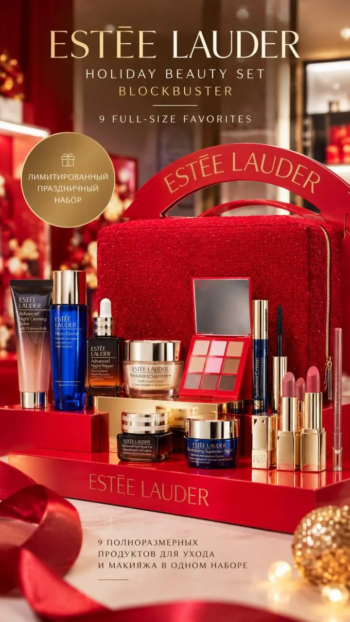 Шикарный лимитированный подарочный нобор Estée Lauder  2026 с наполнением более $600 до...