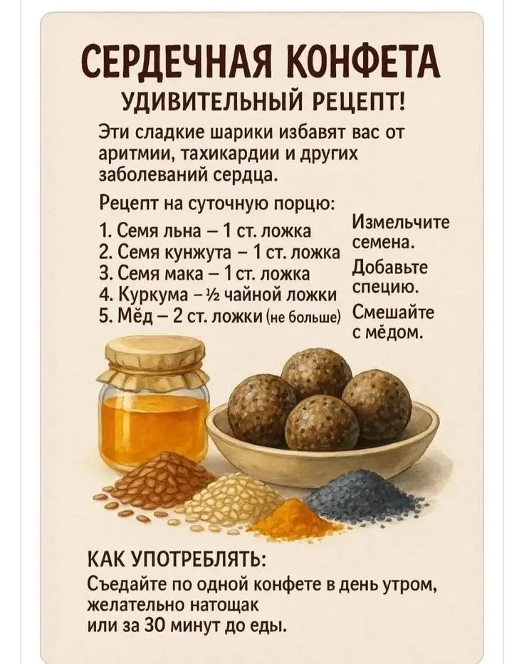 🍬«Сердечная конфета» — это полезное домашнее лакомство из натуральных ингредиентов, ко...