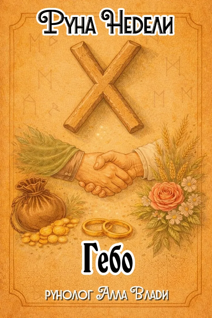 💚 Руна недели ГЕБО — Дар. Союз. Равновесие. Гармония.
