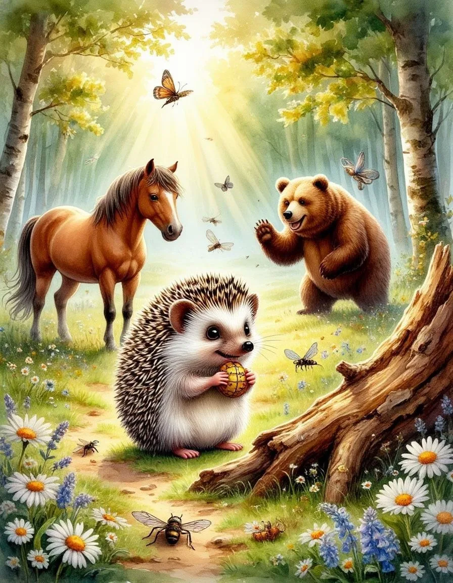 Вышел ёжик из тумана,