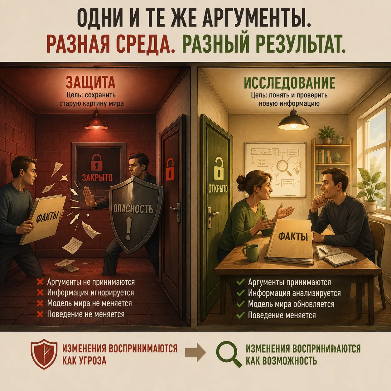 🧱 Почему иногда 10 аргументов убеждают хуже, чем один вопрос?