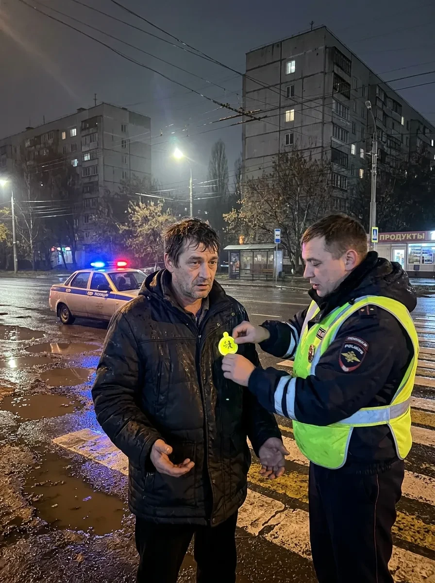 ГИБДД напомнила пешеходам о световозвращателях. Взрослые люди снова забыли, что в темно...