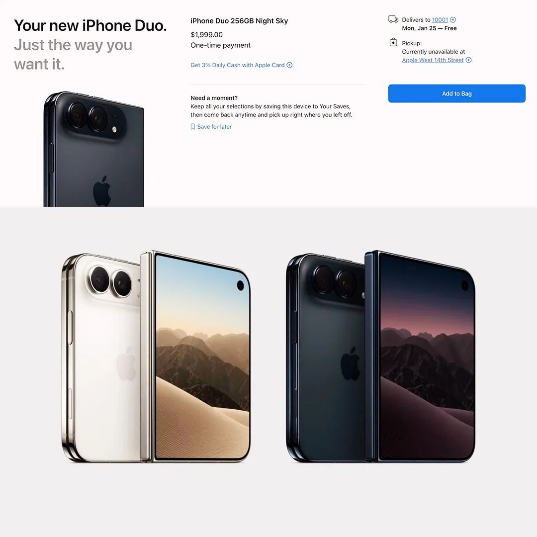 ‼️ Раскладушку Apple iPhone Duo РАСКУПИЛИ ЗА 3️⃣0️⃣ МИНУТ — получить новинку до конца г...