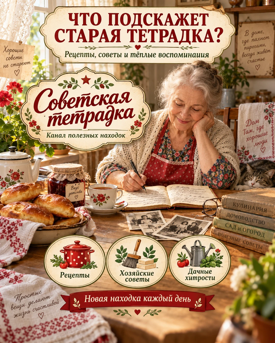 📖 Помните старые тетрадки, где хранили всё самое нужное — от рецепта пирожков до совет...