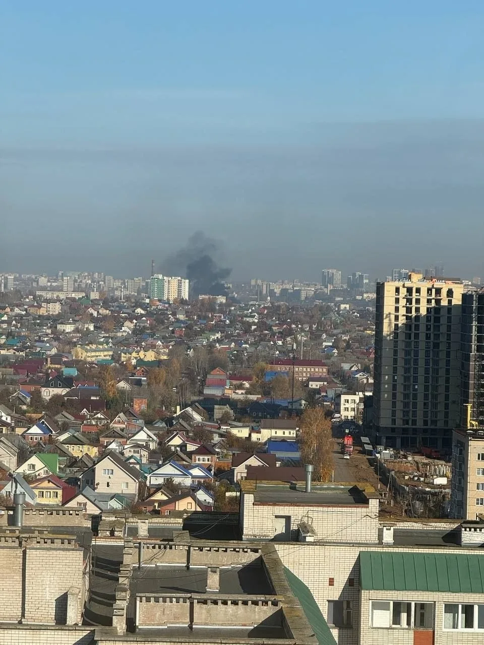 На татар базаре что то сильно горит ‼