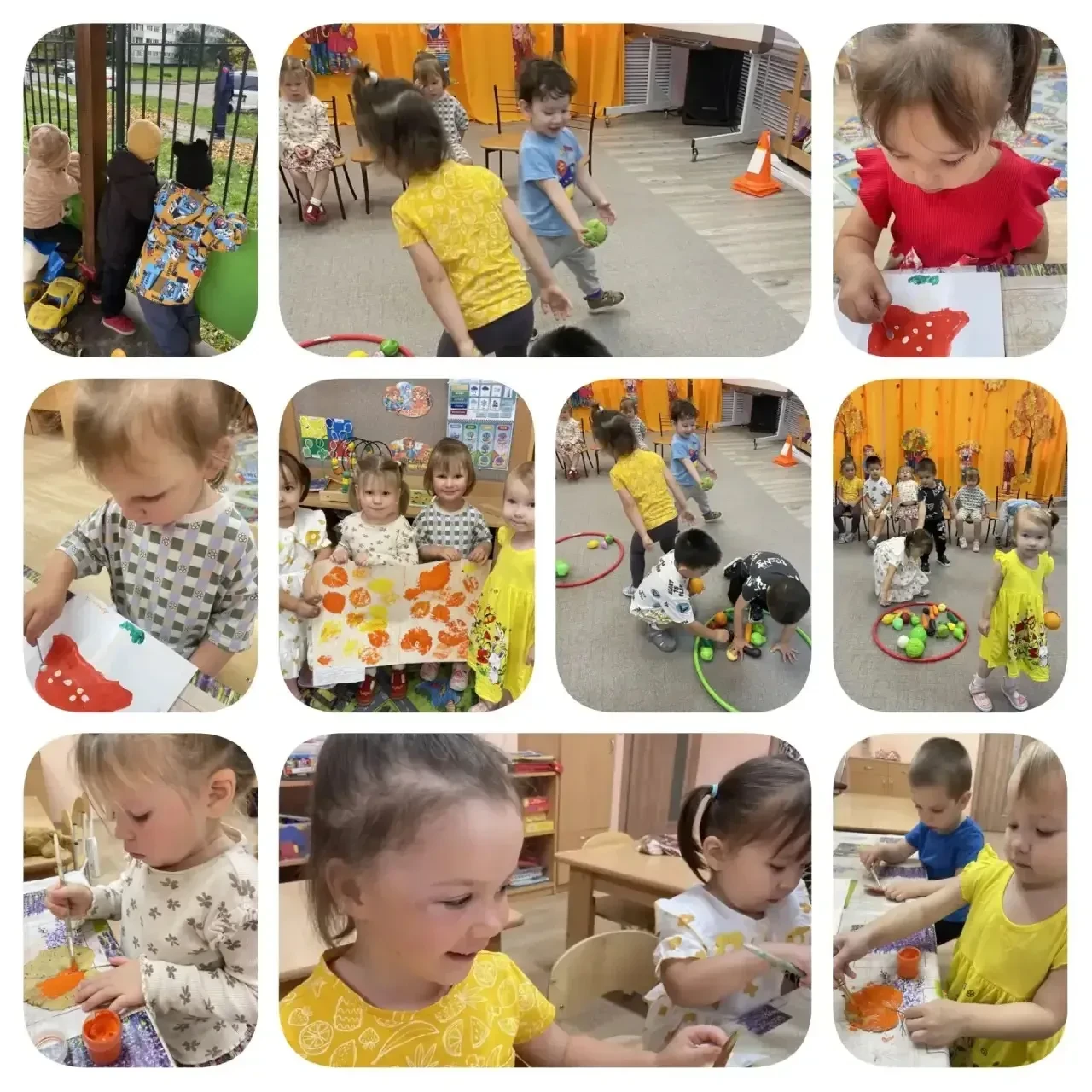 🍂 Осенняя неделя в группе «Колокольчики» 🍂Наши маленькие художники: