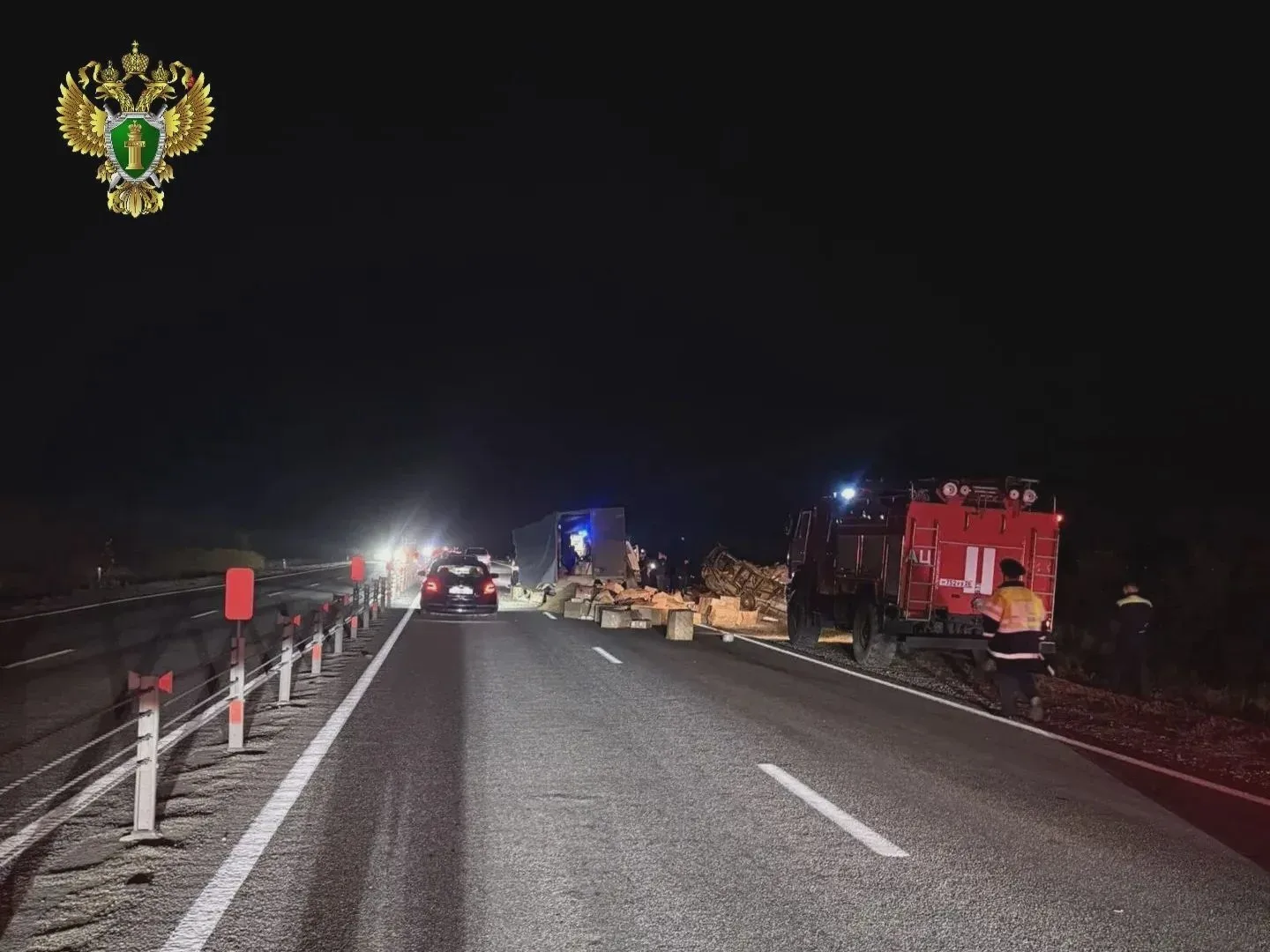 Проверка после ДТП на трассе «Кавказ»