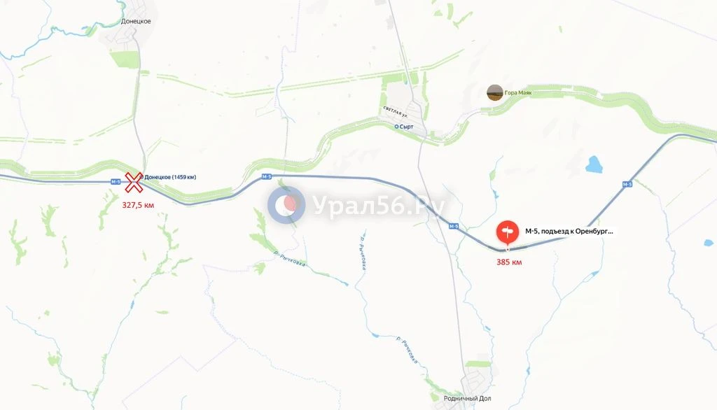 ❌ С 13:50 до 14:35 сегодня, 14 октября, будет перекрыт участок трассы Оренбург – Самара