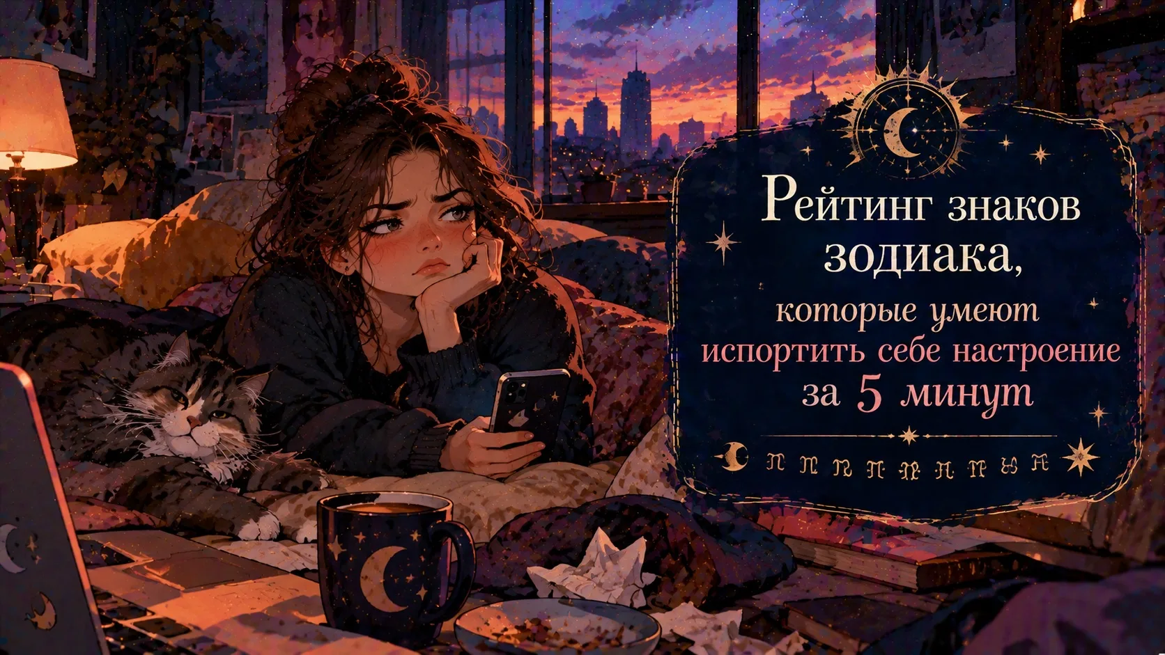 Рейтинг знаков зодиака, которые умеют испортить себе настроение за 5 минут