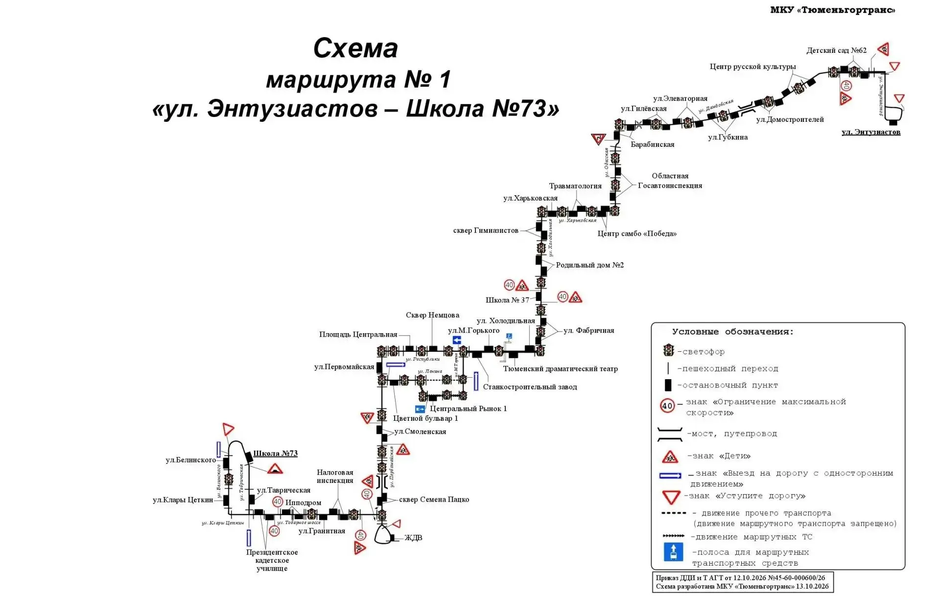Изменения в маршрутах № 1, 1д и 71