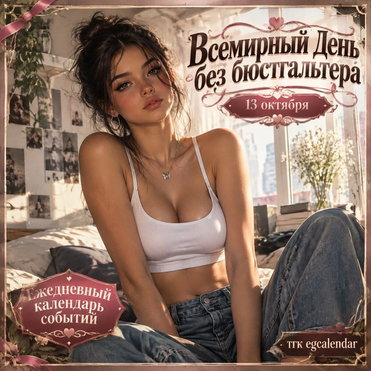 Всемирный день без бюстгальтера — это день, в котором за внешней легкостью и смелостью ...