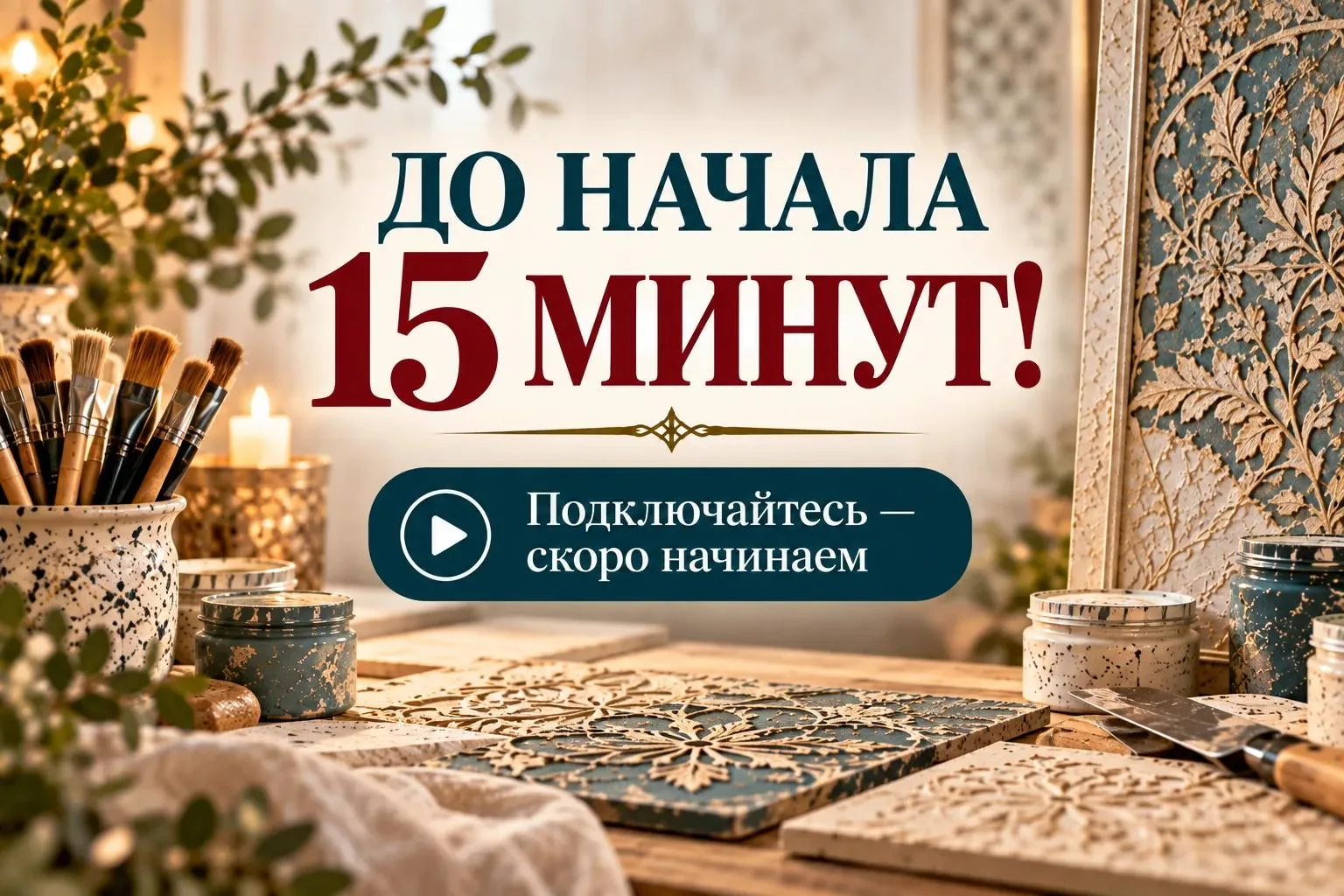 ⏰ До начала прямого эфира осталось всего 15 минут! 🔥