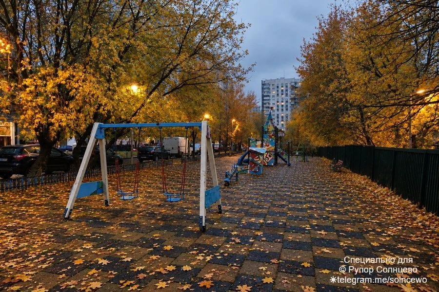 Осень Осень Детская площадка Авиаторов