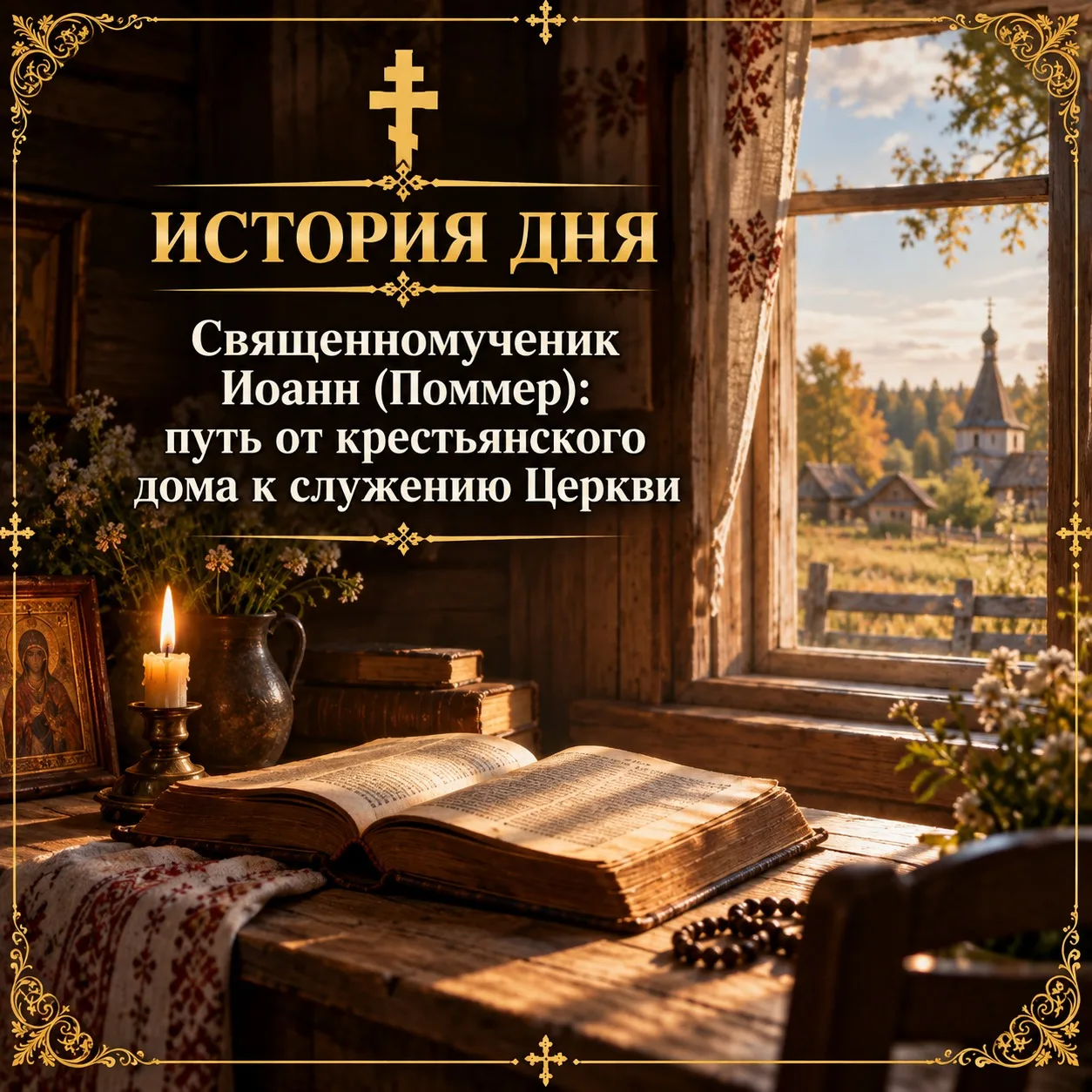 Священномученик Иоанн (Поммер): путь от крестьянского дома к служению Церкви