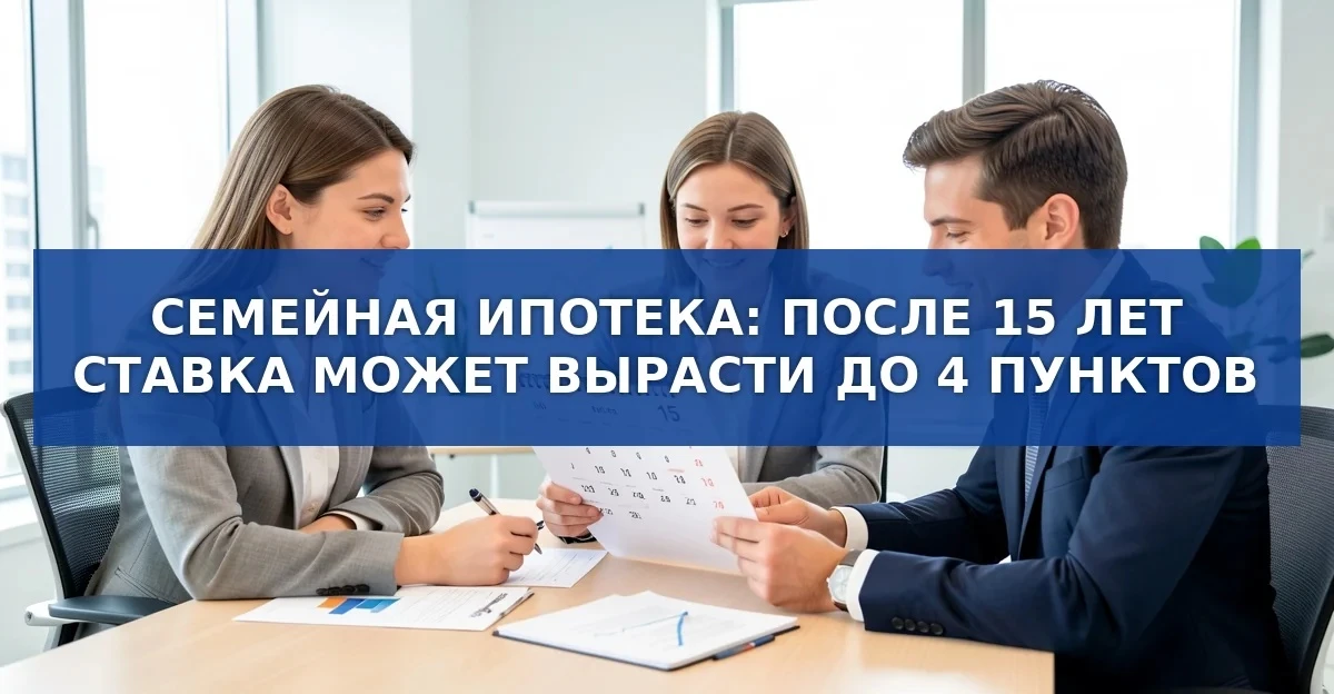 Срок субсидирования семейной ипотеки ограничен 15 годами