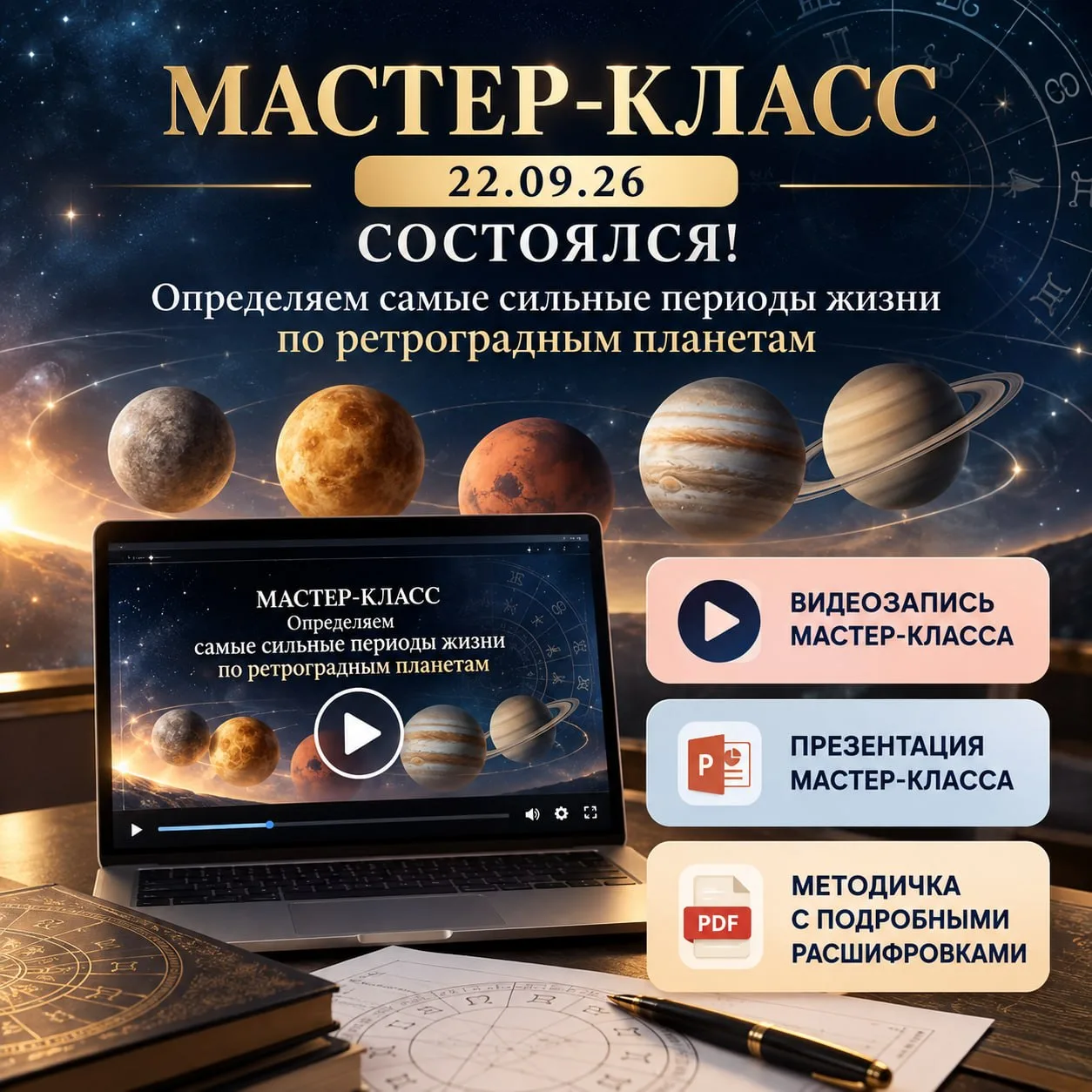 🎉 Мастер-класс состоялся! 22 сентября прошёл мой бесплатный мастер-класс «Определяем с...