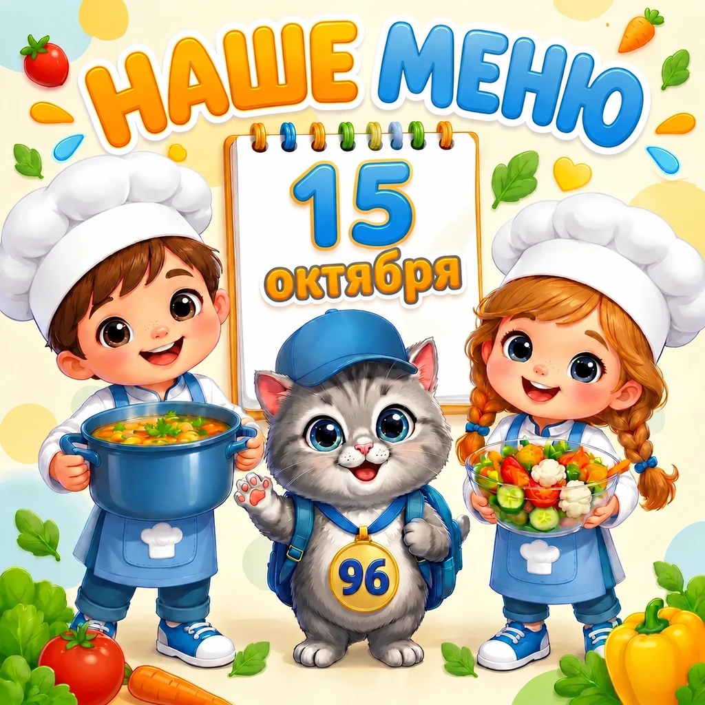 🍽 НАШЕ МЕНЮ на 15 октября