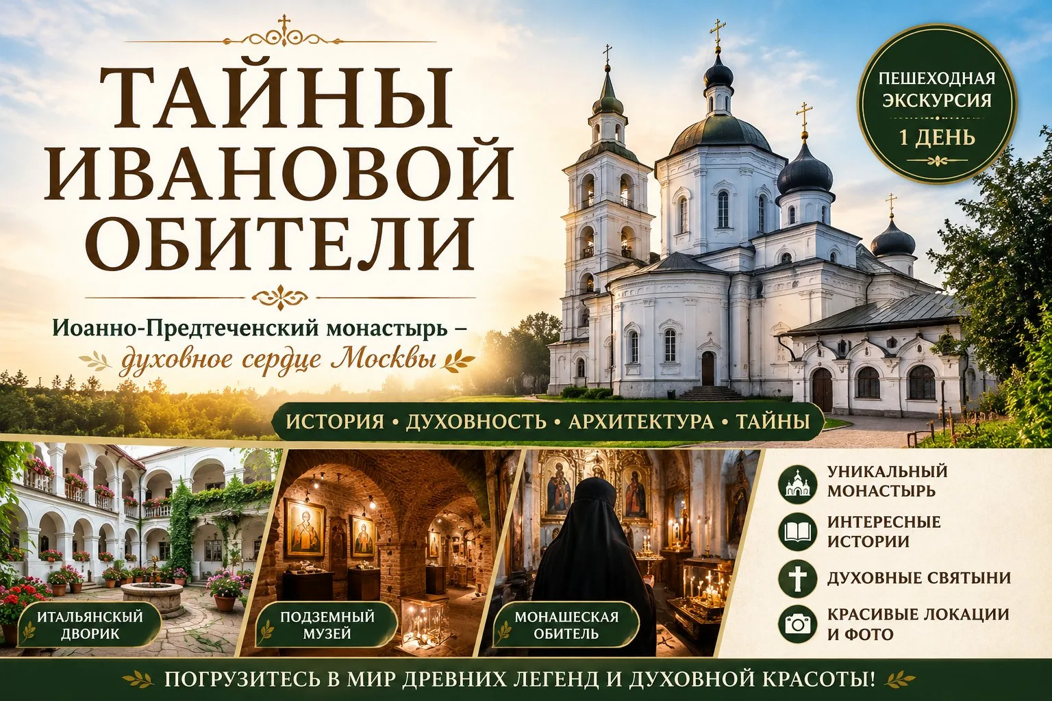 🏰 1 550 Р/Ч - ТАЙНЫ ИВАНОВОЙ ОБИТЕЛИ — ЗАКРЫТЫЕ СТРАНИЦЫ ИСТОРИИ 🏰