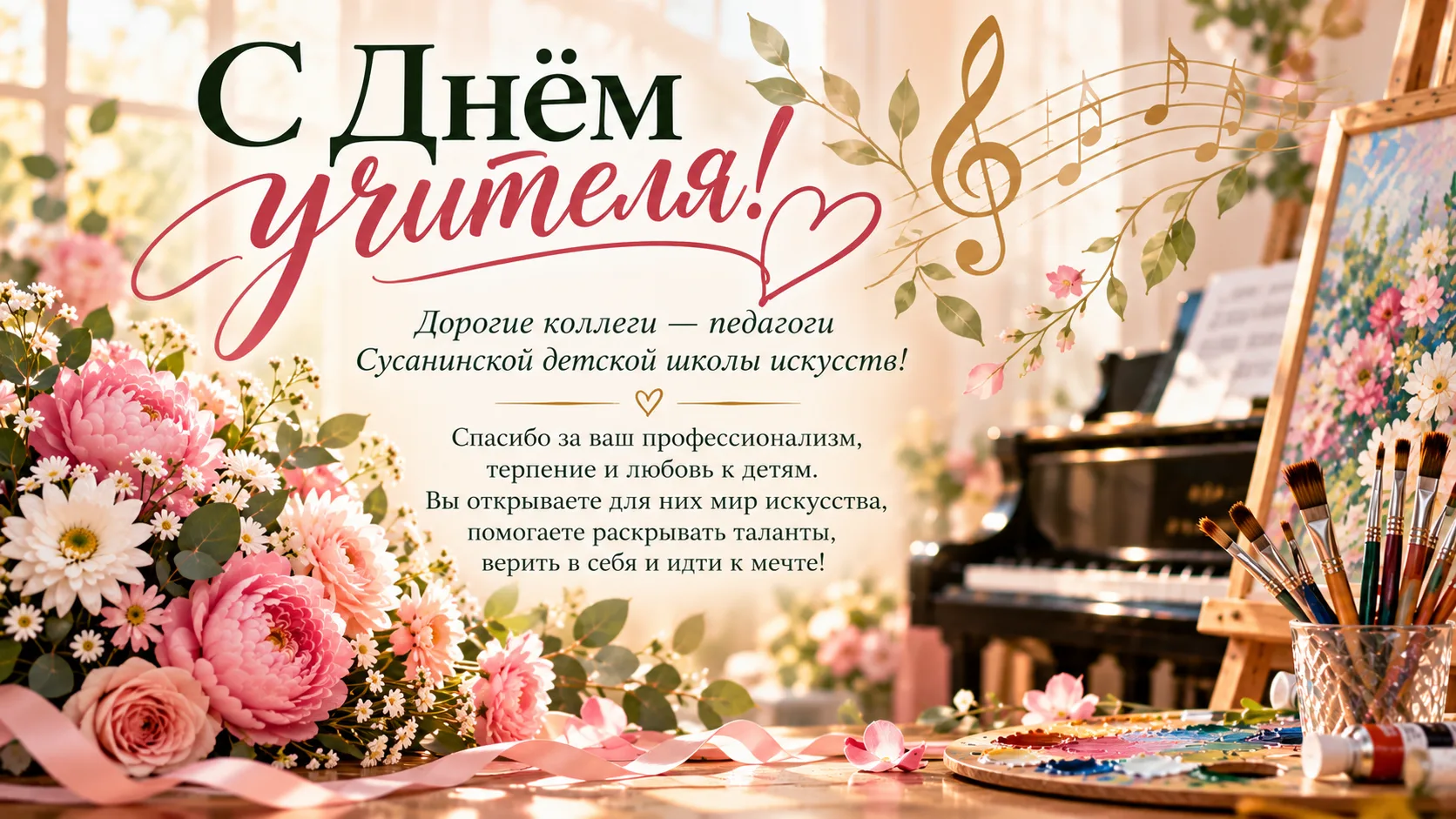 🎨🎶 С Днём учителя!