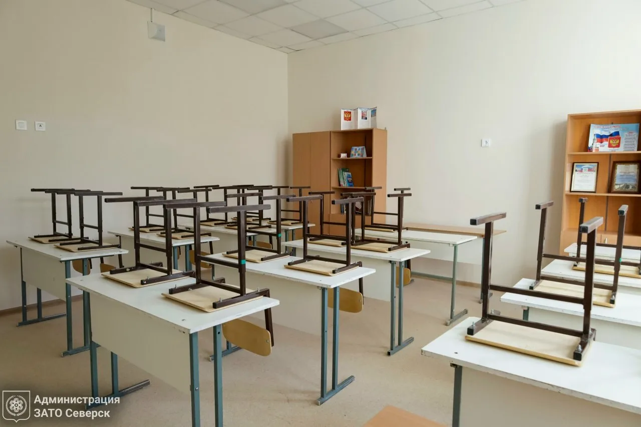 Завершается капитальный ремонт Северского лицея