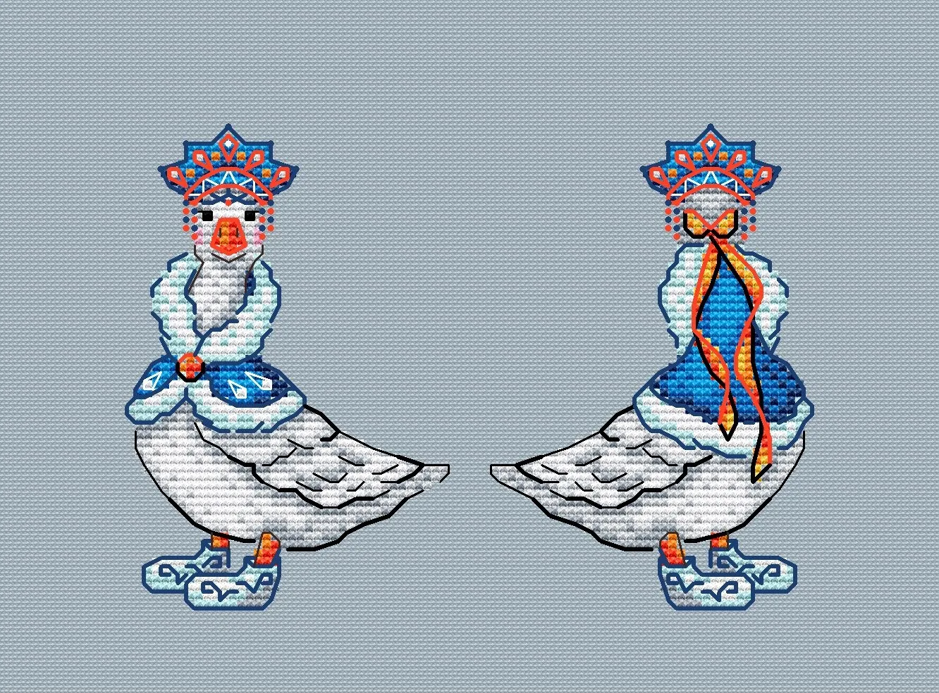 ❄ Примерилась, сделала 1ю фигурку из 6.