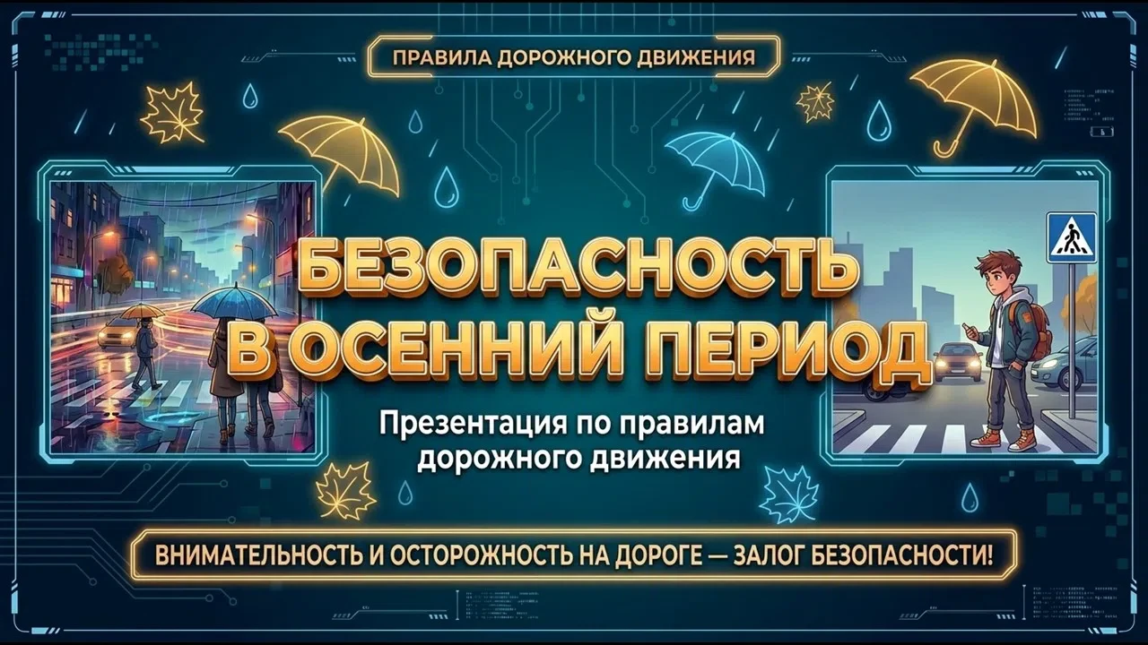 🍁‼️Безопасность на дорогах в осенний период‼️🍁