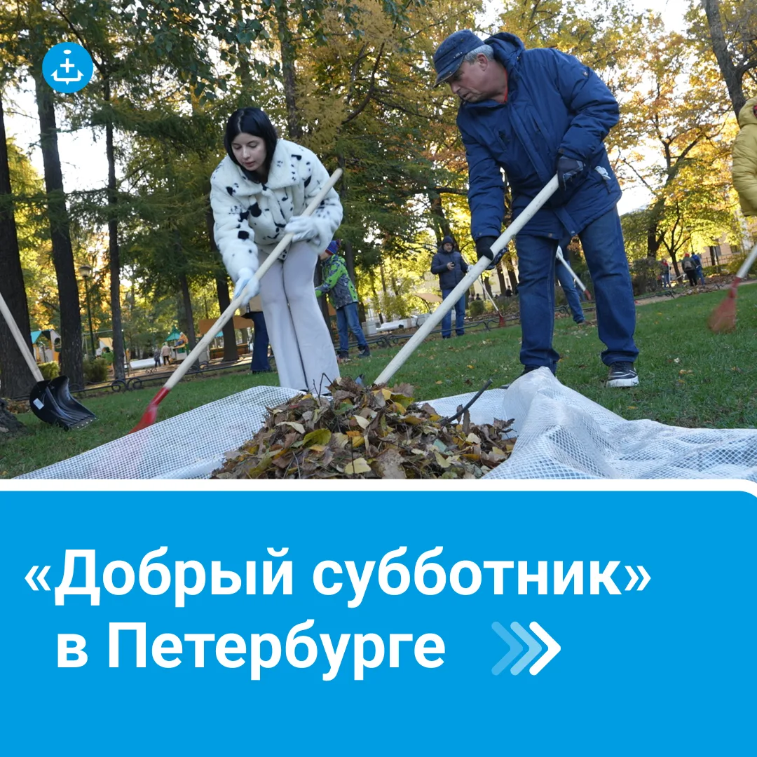 Общегородской «Добрый субботник» объединит петербуржцев 17 октября.