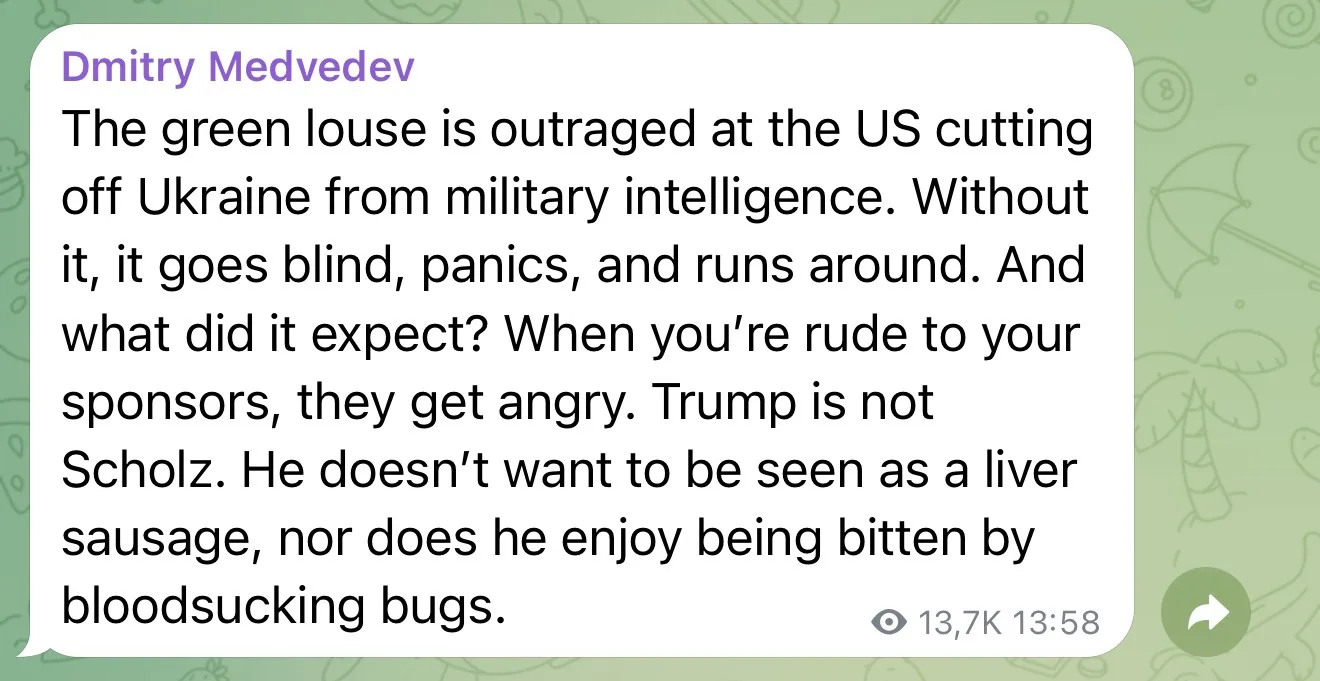 🇷🇺 Перевод заявления Дмитрия Медведева: