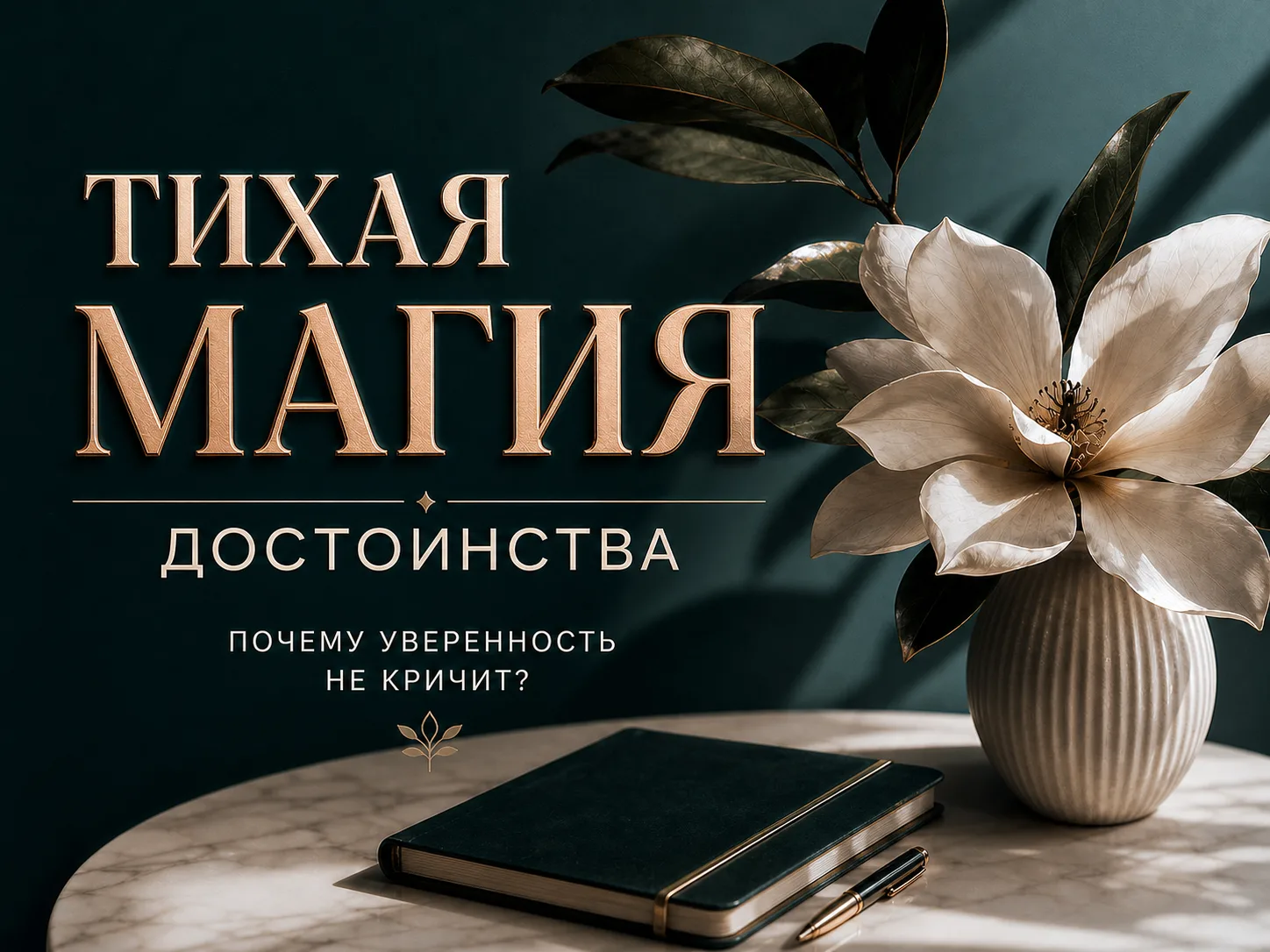 Тихая магия достоинства: почему уверенность не кричит?