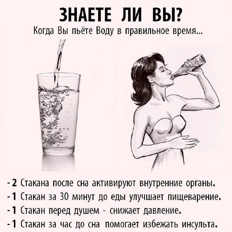 Следите за своим водным балансом.