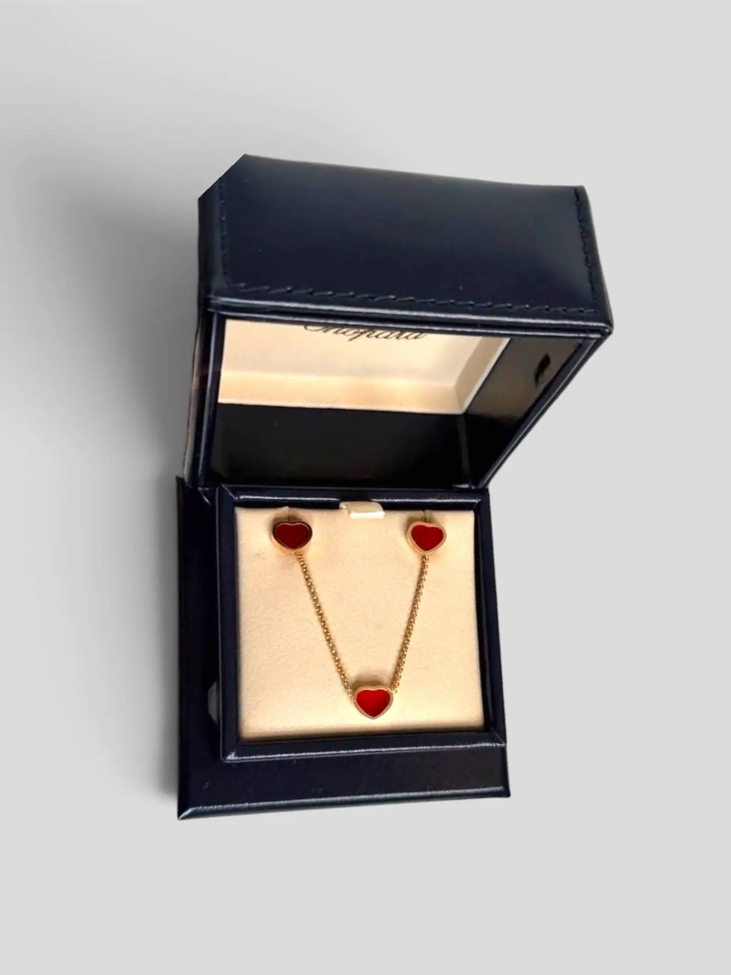 Комплект Chopard My Happy Hearts в идеальном состоянии, розовое золото 750 пробы, длина...