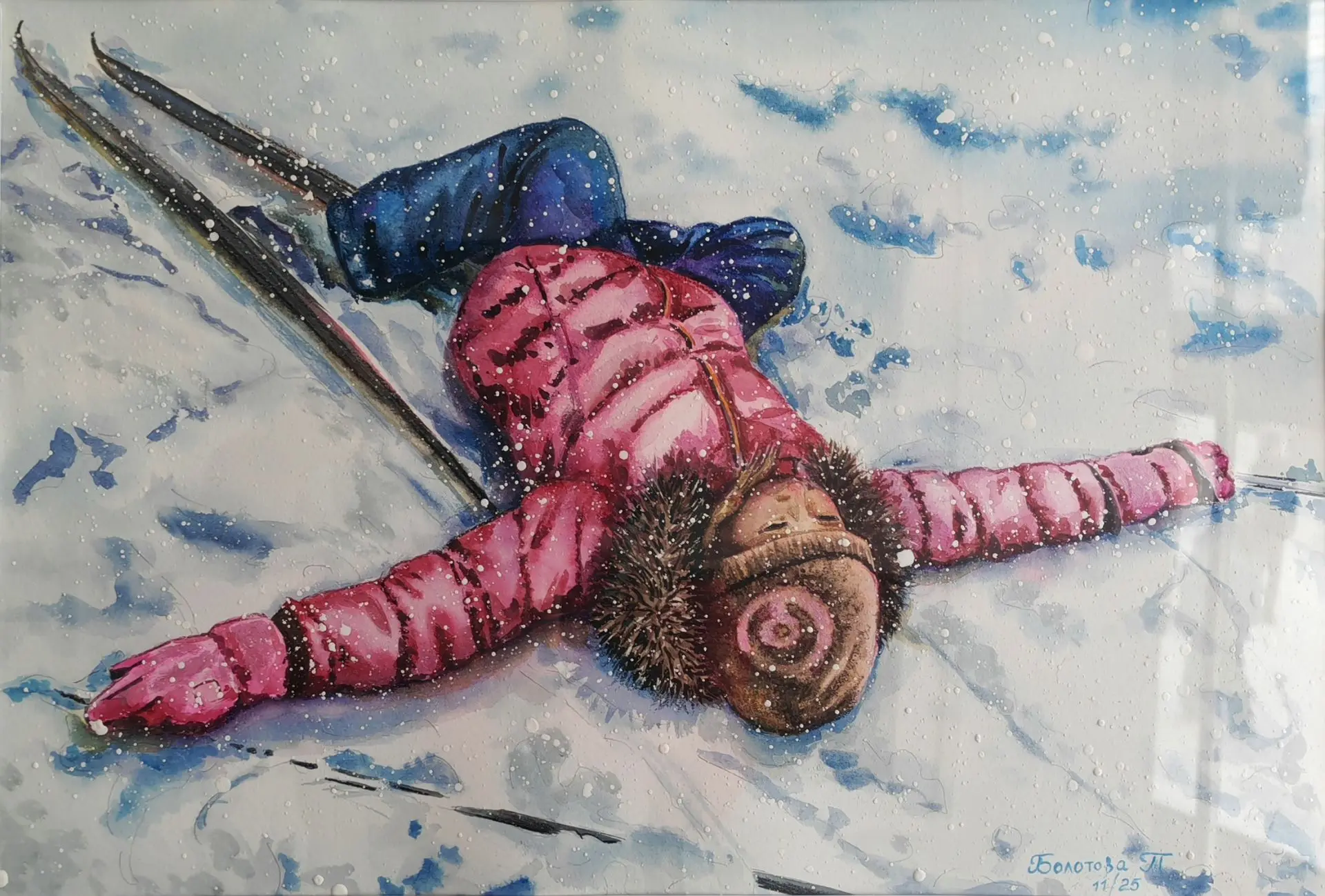 "А ты умеешь летать" 30x40 см, бумага, акварель, 2025