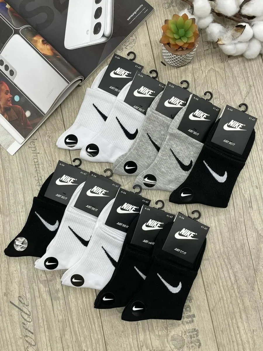 🧦 Хлопковые носки, сразу 10 пар в наборе!