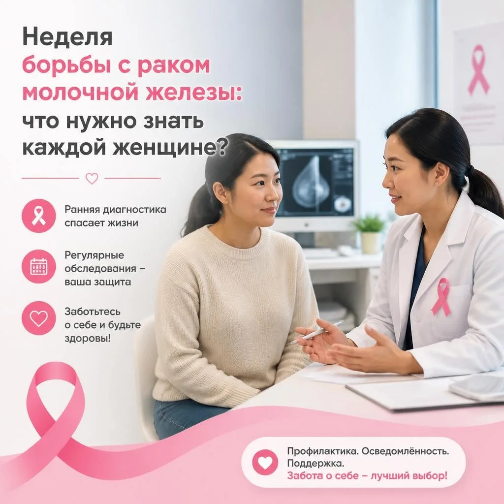 С 12 по 18 октября в России - Неделя борьбы с раком молочной железы.