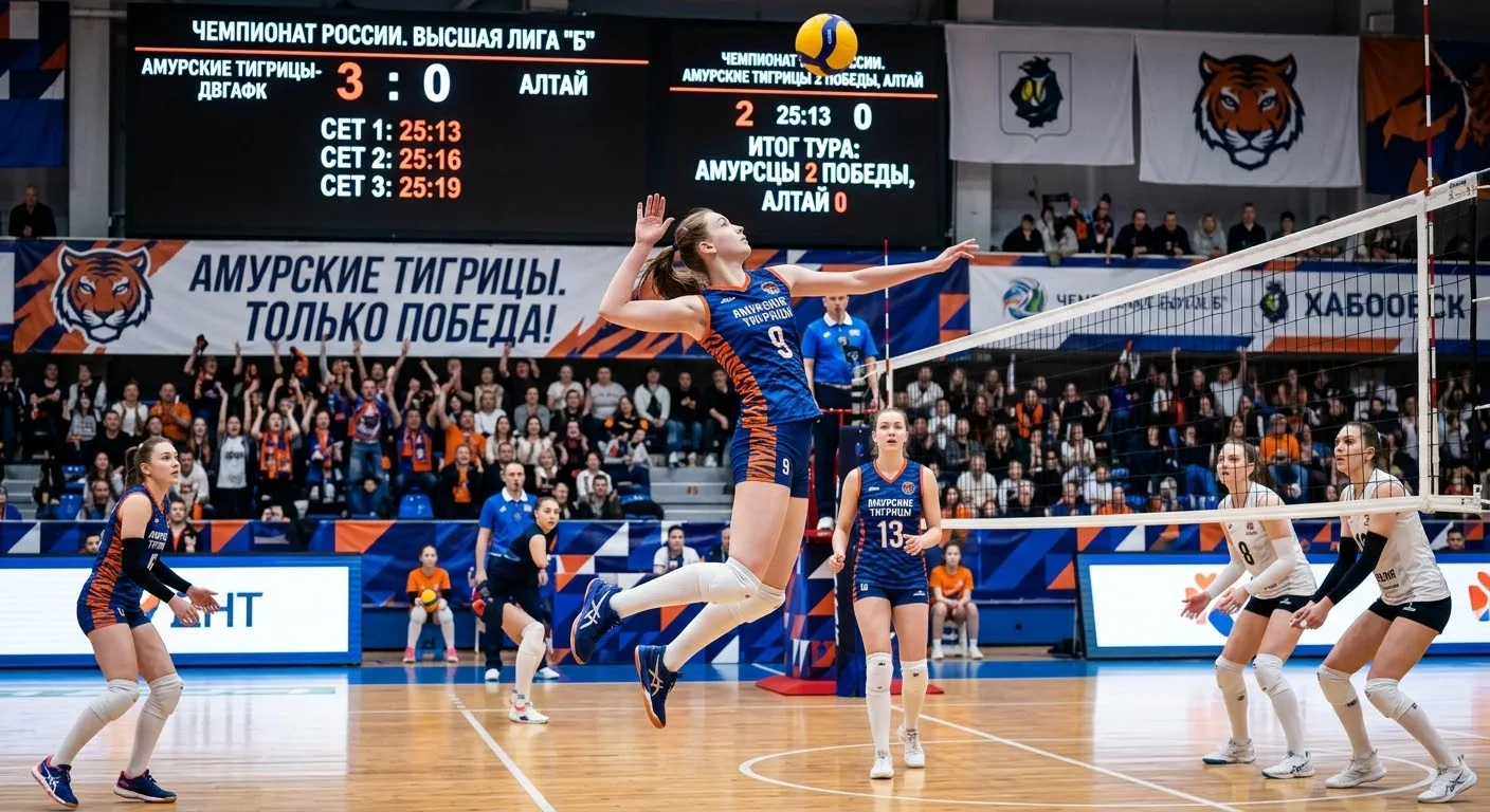 🏐 «Амурские Тигрицы-ДВГАФК» дважды обыграли «Алтай» на старте сезона