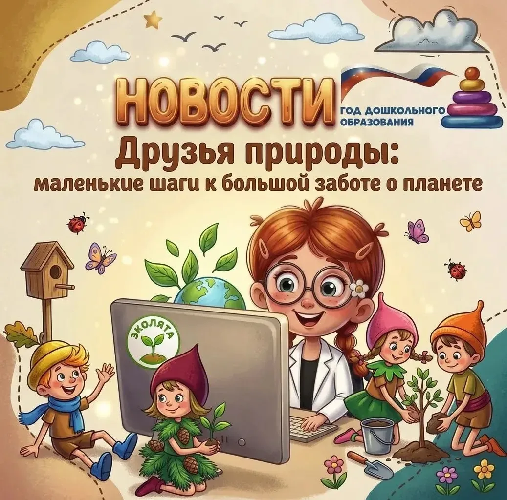 🔊 Экологическая акция «Друзья природы» в подготовительной группе «Белочка»