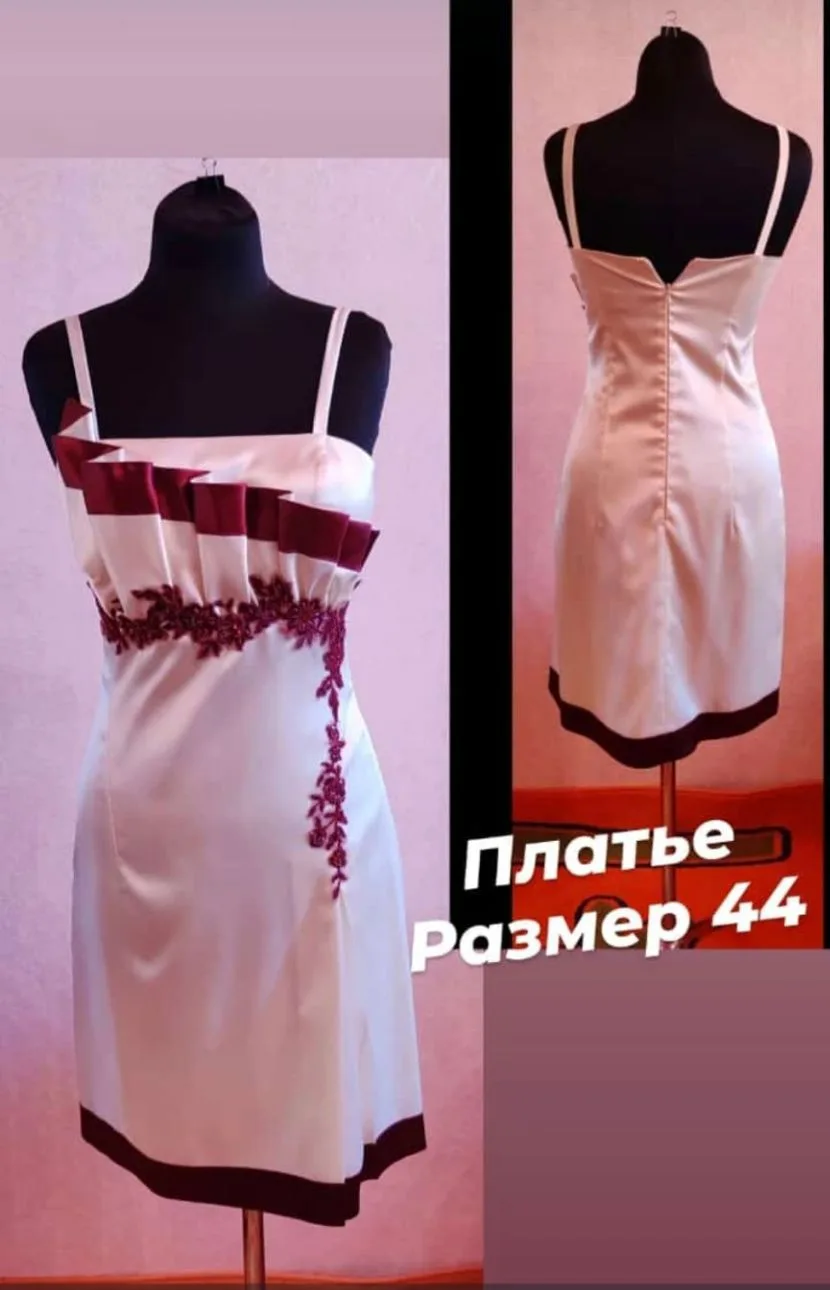 Платье новое, атласное, размер 44. Цена 4500. Торг уместен.