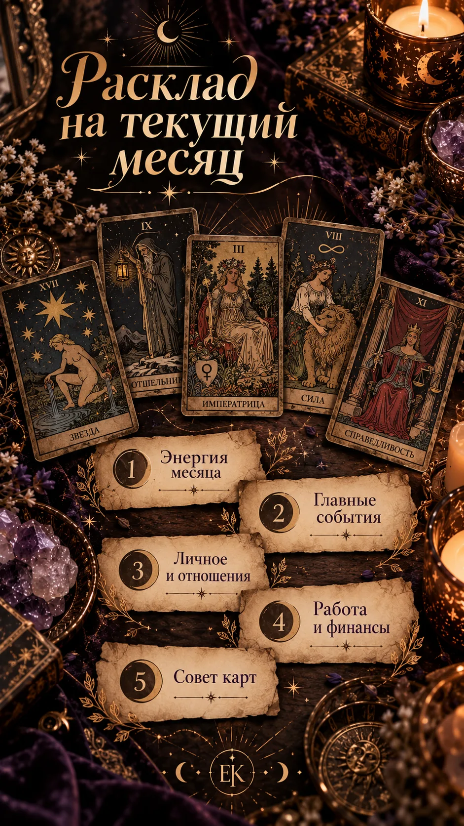 🔮 РАСКЛАД ТАРО «НОВЫЙ МЕСЯЦ»