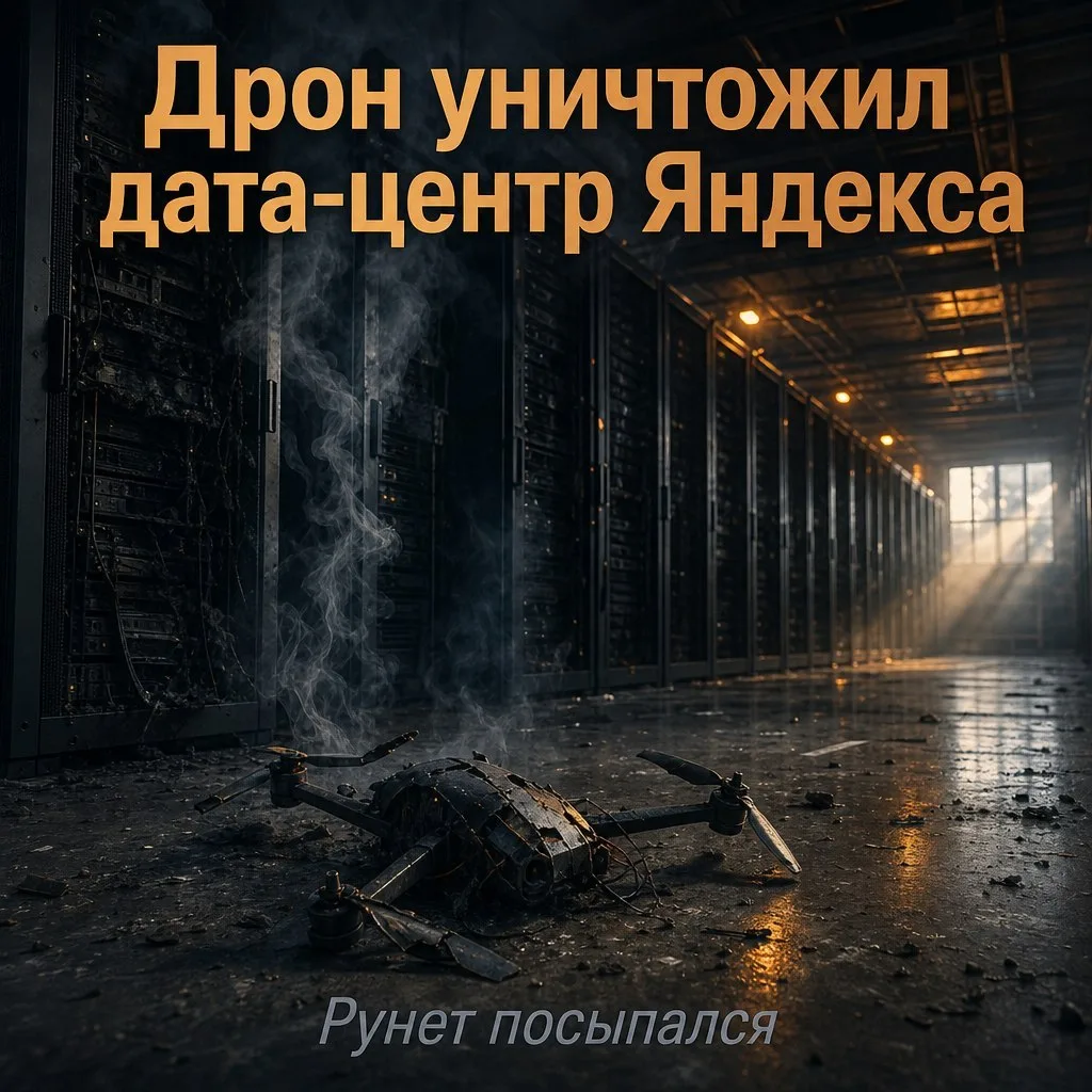 Дрон уничтожил дата-центр Яндекса в Сасово