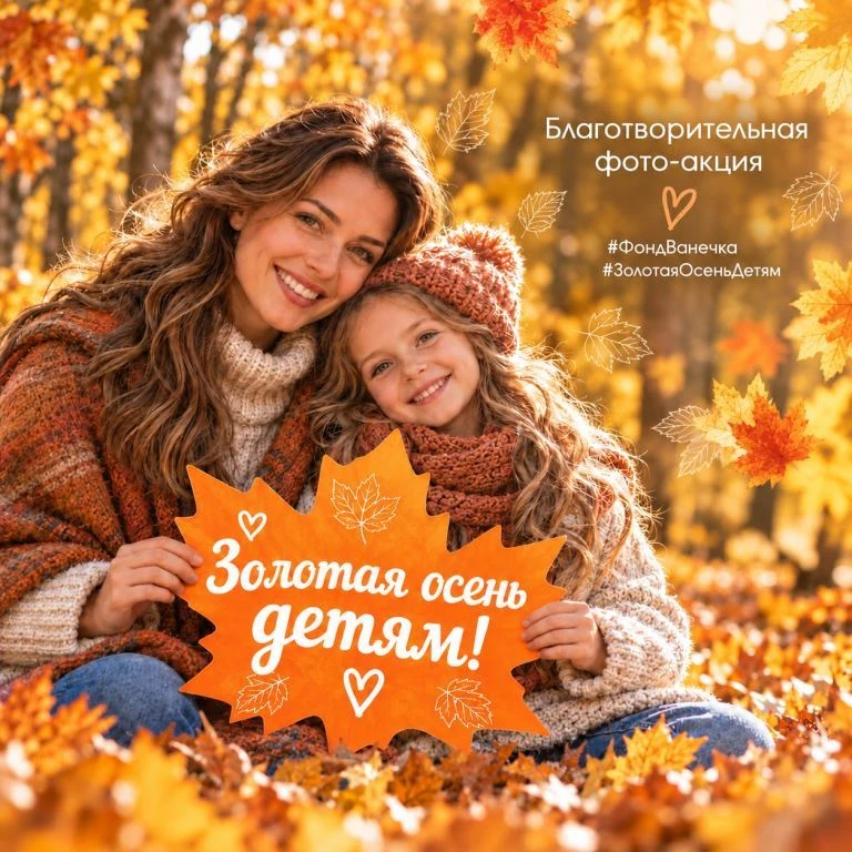 🍁 Успейте принять участие в «Золотой осени детям»!