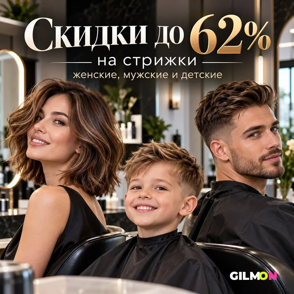 ✂️ Скидки до 62% на стрижки