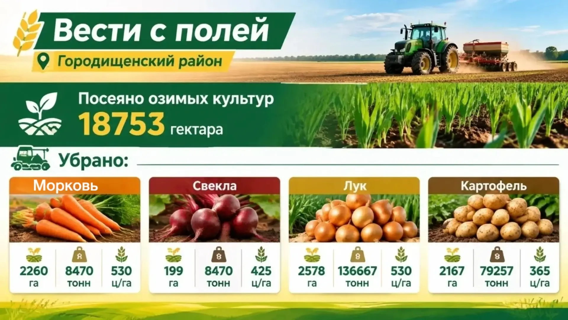 🌾 Вести с полей!