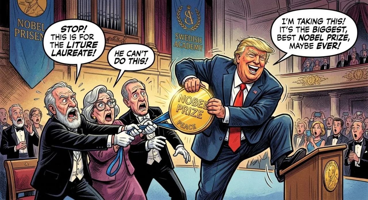 Трамп и Нобелевская премия , второй сезон ))