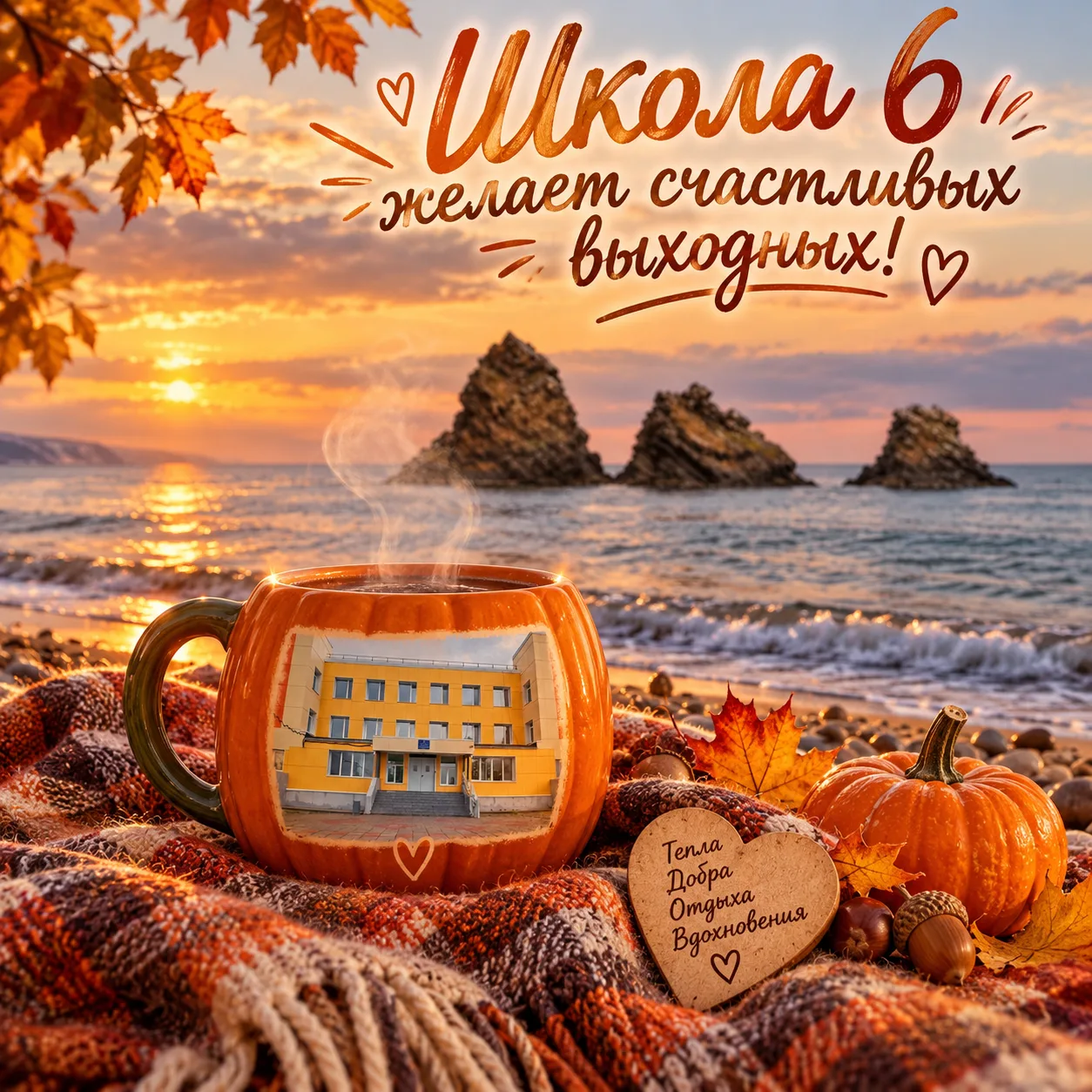 ☕️ Осень — время уюта и отдыха.
