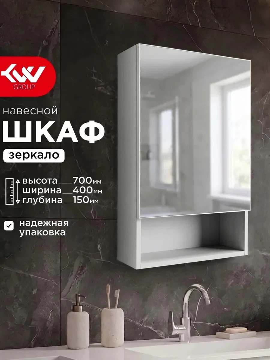 ✨ Шкафчик с зеркалом Хенди 400.2