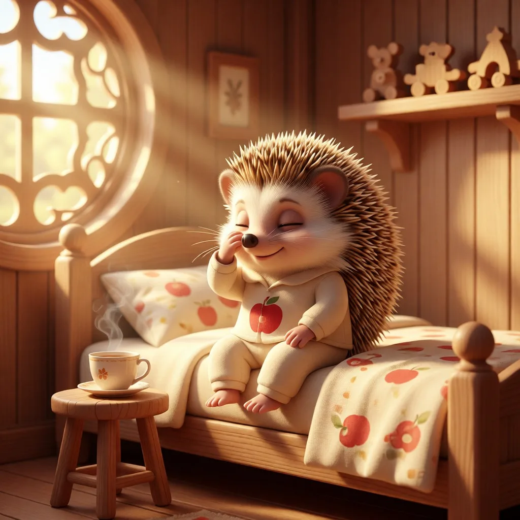 ☀️ Утро в Тёплом Лесу: просыпаемся вместе с ёжиком Шуней! 🦔✨